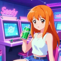 seedy internet cafe, sprite, vaporwave nostalgia, directed by beat takeshi, visual novel cg, 8 0 s anime vibe, kimagure orange road, maison ikkoku, initial d, sketch by osamu tezuka, directed by makoto shinkai and beat takeshi, 4 k ultra hd