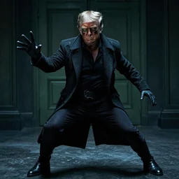 donald trump playing morbius in morbius dramatic cinematic photo