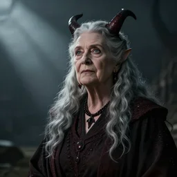 a grandmother who looks like satan