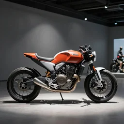 audi motorcycle, prototype demo at the hall of science