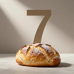 soccer player ronaldo! 7 made of! portuguese sweet bread!