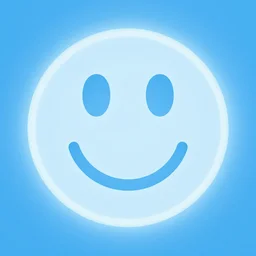 happy face fading