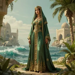 🍃 🌊 vintage arabian gothic, style artstation, style greg rutkowsk, octane render, unreal engine 6, epic game graphics, fantasy, cyberpunk, conceptual art, ray tracing