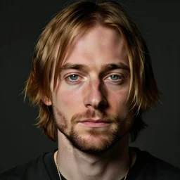 Kurt cobain face portrait,