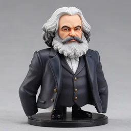 An anime Nendoroid of Karl Marx, figurine, detailed product photo