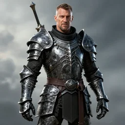 Steve Harvey wearing dark souls armor
