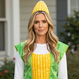 jennifer connelly wearing a corn costume
