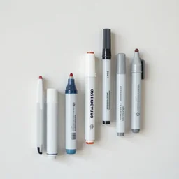 markers on a wall