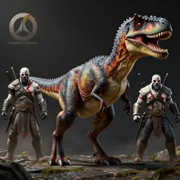veloceraptor in gears of war destiny 2 overwatch witcher 3 god of war tomb raider cyberpunk 2 0 7 7 doom, highly detailed, extremely high quality, hd, 4 k, professional photographer, 4 0 mp, lifelike, top - rated, award winning, realistic, detailed lighting, detailed shadows, sharp, edited, corrected, trending