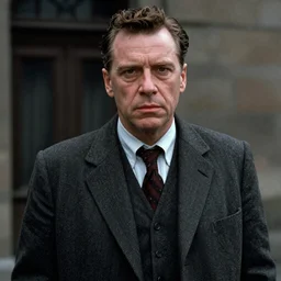 film still of tom selleck as oskar schindler in schindler's list, 4 k