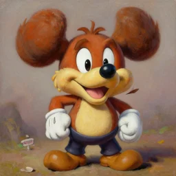 frank frazetta style portrait of banjo kazooie, oil painting, 8 k, high detail
