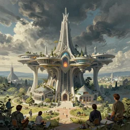 arcology illustrated by georges bess, moebius, fred beltran, valentin secher, niko henrichon