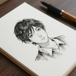 art materials, handmade by kiuchi, tatsuro, ink, masterpiece, ultra smooth details