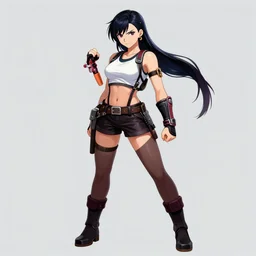 stylised 2d tifa lockhart