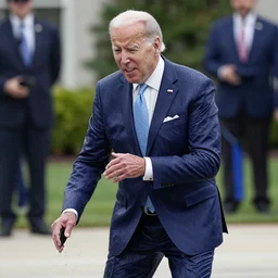 joe biden getting slimed