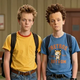 beavis and butthead as played by their lookalike teenage actors, movie still