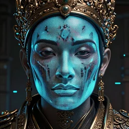 cyberpunk cossacks in wallhala ambient, beautiful and correct and high detail of the face, megapixel, cga, 4 - bit, feng shui, quinary, frontlight, vacuum fluorescent display, volumetric, global illumination, diffraction grading, dilate, de - noise, insanely detailed and intricate, hypermaximalist, elegant, ornate, hyper realistic, super detailed