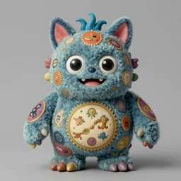American Greetings My Pet Monster (1986) plush, intricate, highly detailed, centered, digital painting, artstation, concept art, smooth, sharp focus, illustration, artgerm, donato giancola, Joseph Christian Leyendecker, WLOP, Artgerm