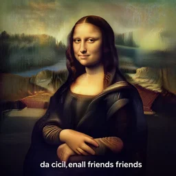 da Vinci style friends the television show poster