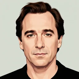 portrait of the face of Steve Buscemi, illustration style of William S Burroughs