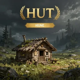 a hut, in concept art of main menu loading screen background. for russian browser mmorpg. by a freelance artist, artstation, behance