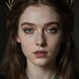 closeup face portrait of a gothic princess. by william - adolphe bouguerea, misa amane