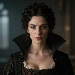A beautiful portrait of a lady, victorian, dracula, ominous, depth of field, bokeh, irwin penn, soft light, cinematic