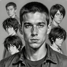 portrait of gigachad,grayscale,Character design by charlie bowater, ross tran, artgerm, and makoto shinkai, detailed, inked, western comic book art, 2021 award winning painting,digital art,ultra realistic,ultra detailed,art by greg rutkowski,photorealiatic,hyperdetailed,hyperrealistic,studio lighting,studio photography,professional photography,professional lighting,detailed face,3 point lighting,4k