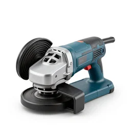 modular angle grinder, clean 3d render, octane render, isolated on a pure white background, centered, entire object in frame, sharp focus, soft studio lighting