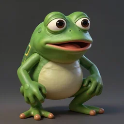 portrait of the real life Pepe the Frog, expressive pose, futuristic, highly detailed, digital painting, artstation, concept art, smooth, sharp focus, dramatic light, studio light, by Daniela Uhlig
