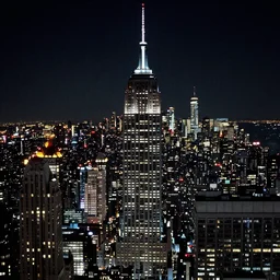Leonardo DiCaprio on the top of the world trade center 1990's, night time.