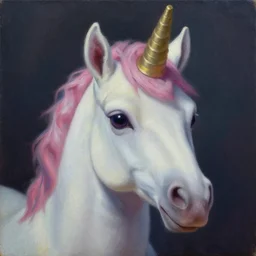 portrait cute unicorn creature, head shoot, art by minna sundberg and alex heywood, fantasy art, reimagined by industrial light and magic, oil on canvas, hd