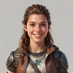 portrait of Aloy from Horizon: Zero Dawn, smiling, highly detailed, digital painting, artstation, concept art, smooth, sharp focus, illustration, art by Artgerm