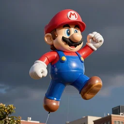 mario as a macy's parade balloon