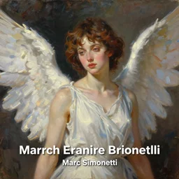 Classical oil painting of an angel by Marc Simonetti, beautiful anime portrait, official artwork, stylistic, brush strokes, oil, canvas