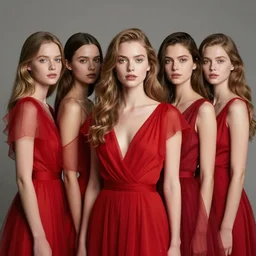 gorgeous young scandanavian woman wearing a red dress, ultra detail, professionally retouched, soft lighting, wide angle, 8 k high definition, intricate, elegant, art by randy bishop, inna mosina, david villegas, erik johansson