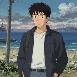 a scene from David Fincher's film 'Zodiac' as an anime