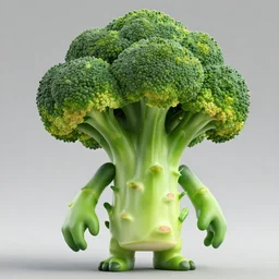 broccoli goblin, human figure, highly detailed, digital art, sharp focus, trending on art station, anime art style