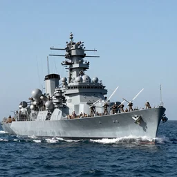 hubble photo of a battleship engaged with the enemy, 8k hyper realistic