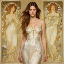 emily ratajkowski, bedroom, intricate, elegant, highly detailed, digital painting, artstation, concept art, smooth, sharp focus, illustration, art by krenz cushart and artem demura and alphonse mucha