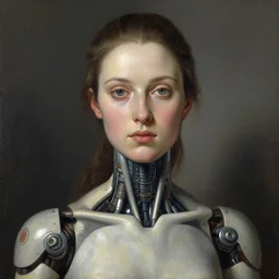 a portrait of a female android by sofonisba anguilssola