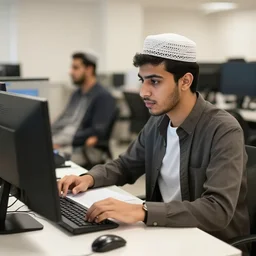 haram boy studying computer science with habibi chen