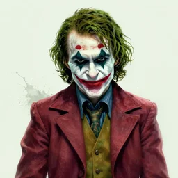 portrait of the joker as a viking viking in skyrim valheim, splash art, artwork by james jean, hyperdetailed realistic