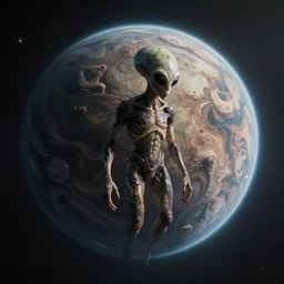 alien planet strange it the outer most part of the cosmos, they are strange and wild 8 k hyperrealism