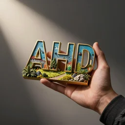 the essence of ADHD converted into a handheld object