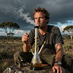 australian wa labor mark mcgowan smoking cannabis from a bong