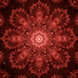 Red Fractals , hd, intricate, hyper detailed, award winning, beautiful, 8k, digital art
