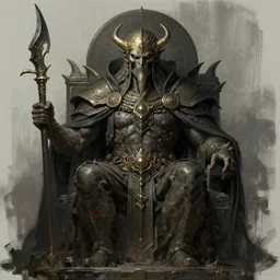 tomb of the evil tyrant, concept art, trending on artstation, wlop, ross draws, digital painting, mixed media, intricate details, volumetric lighting
