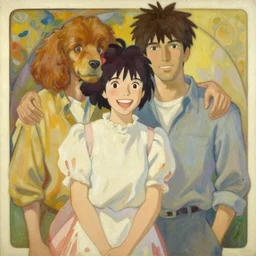 the most important thing is you're happy, i understand that. oil painting, byross tran and alphonse mucha greg rutkowski makoto shinkai