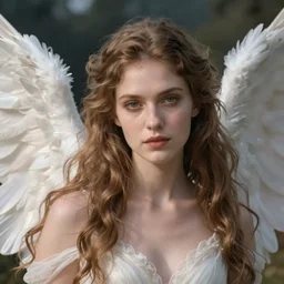 a portrait of a beautiful angel of death in a scenic environment by marco bucci and greg rutkowski and frank frazetta, sharp focus, detailed, cinematic, closeup